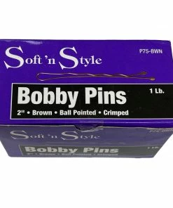 1 Lb. Bobby Pins | 2" | Ball Pointed | Crimped | SOFT N STYLE PRODUCTS