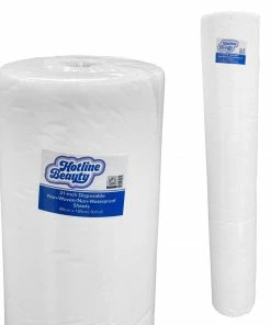 31 Inch Disposable Non-Woven / Non-Waterproof Sheets | 80cm X 180cm | 50 Roll | HOTLINE BEAUTY