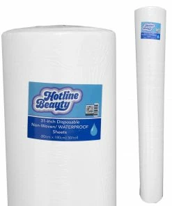 31 Inch Disposable Non-Woven / WATERPROOF Sheets | 80cm X 180cm | 50 Roll | HOTLINE BEAUTY