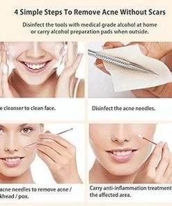 HUINI Personal Care 7-Piece Blackhead Remover Kit - Pimple Comedone Extractor