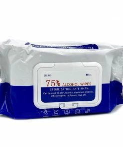 JIANHE PRODUCTS 75% Alcohol Wipes | 6"X4" | 80PCS