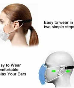 HUINI Adjustable Silicone Mask Extender/Ear Saver | 4 PCS Miscellaneous Equipment
