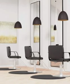 SSW Anti-Fatigue Floor Mat | Black | Semi Circle | 7/8 In. Thick