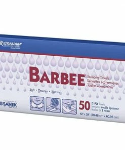 PRODUCTS Barbee Economy Towels | 50 Pieces | Super Absorbent 2 Ply | GRAHAM BEAUTY
