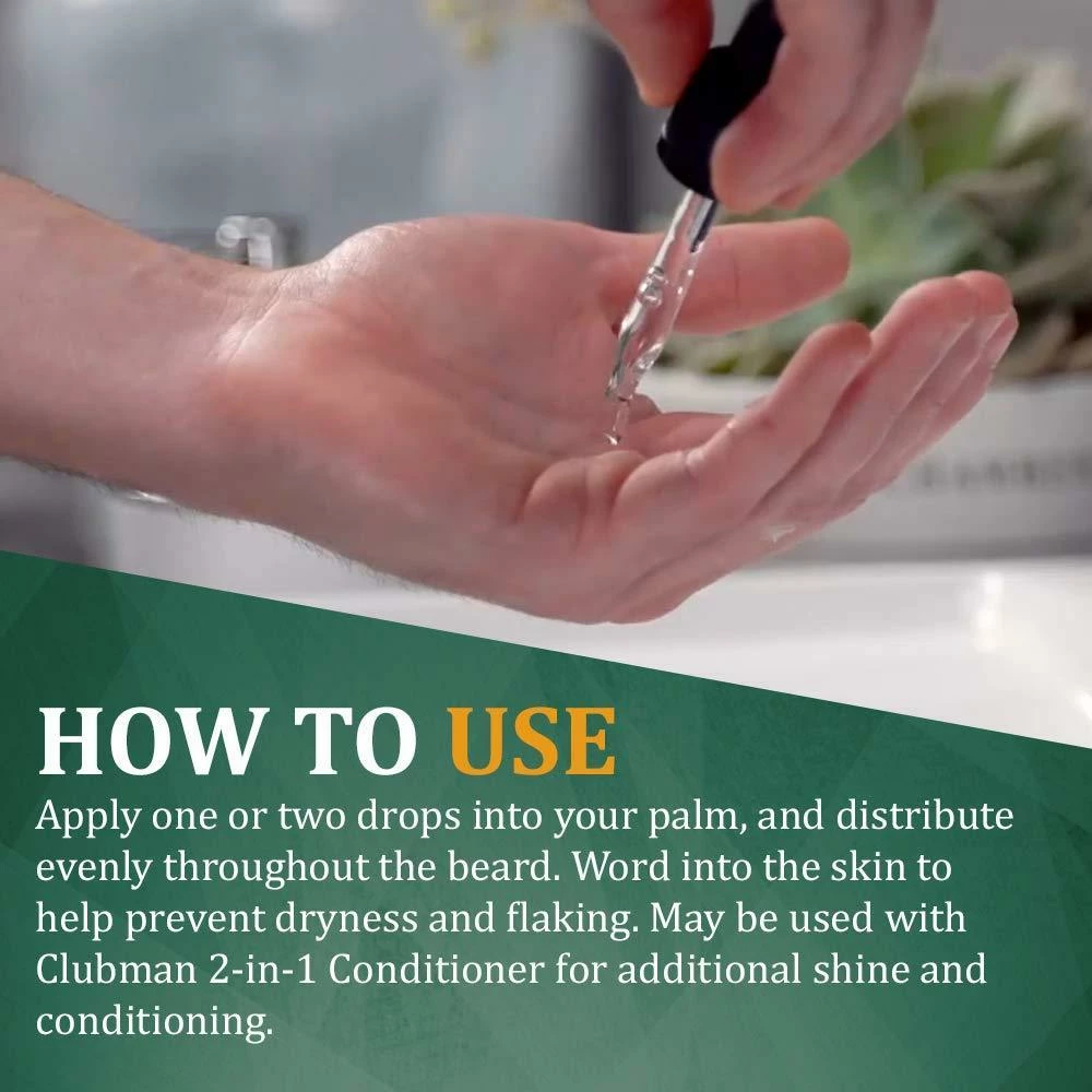 PRODUCTS Beard Oil | Balanced Moisture For Facial Hair And Skin | CLUBMAN