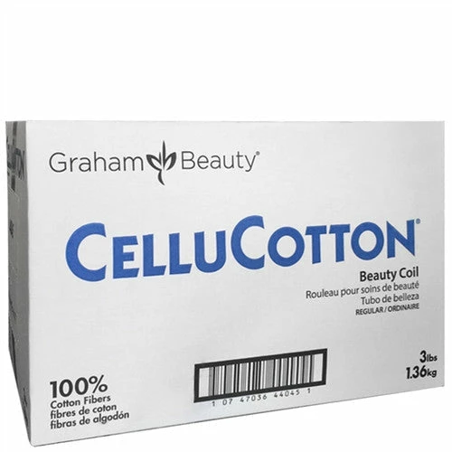 CelluCotton | Cotton Coil Professional | Size 3LBS | Dispenser Box | GRAHAM BEAUTY PRODUCTS