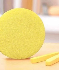 Spa Compressed Facial Sponge | Yellow | 12 Pack | HOTLINE BEAUTY