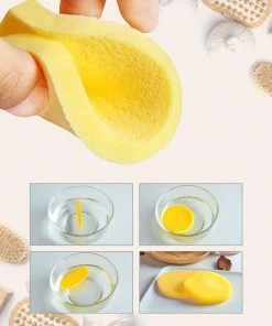 Spa Compressed Facial Sponge | Yellow | 12 Pack | HOTLINE BEAUTY
