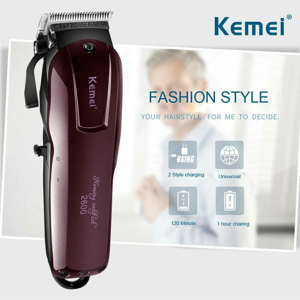 Miscellaneous Equipment Cordless Precision Cord/Cordless Fade Clipper | Kemei
