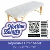 HOTLINE BEAUTY Disposable Fitted Sheet | 77"L X 36"W X 7"W | 10 Pack