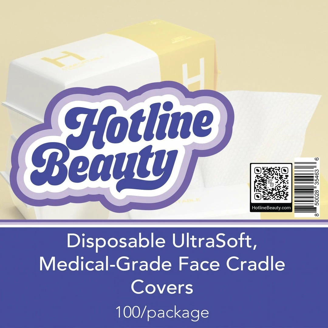 HOTLINE BEAUTY Extra-Soft Disposable Esthetic Facial Cloths | 100/bag Spa