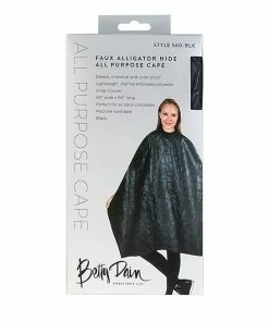 SPA Products Faux Alligator Hide| All Purpose Cape | Bleach, Chemical And Color Proof | BETTY DAIN