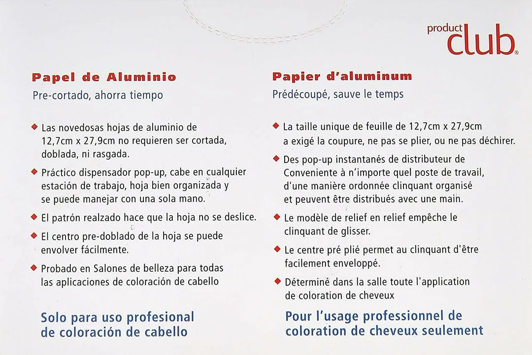 PRODUCTS Foil Sheets | Silver | 5 X 11" | 500 Count | Product Club