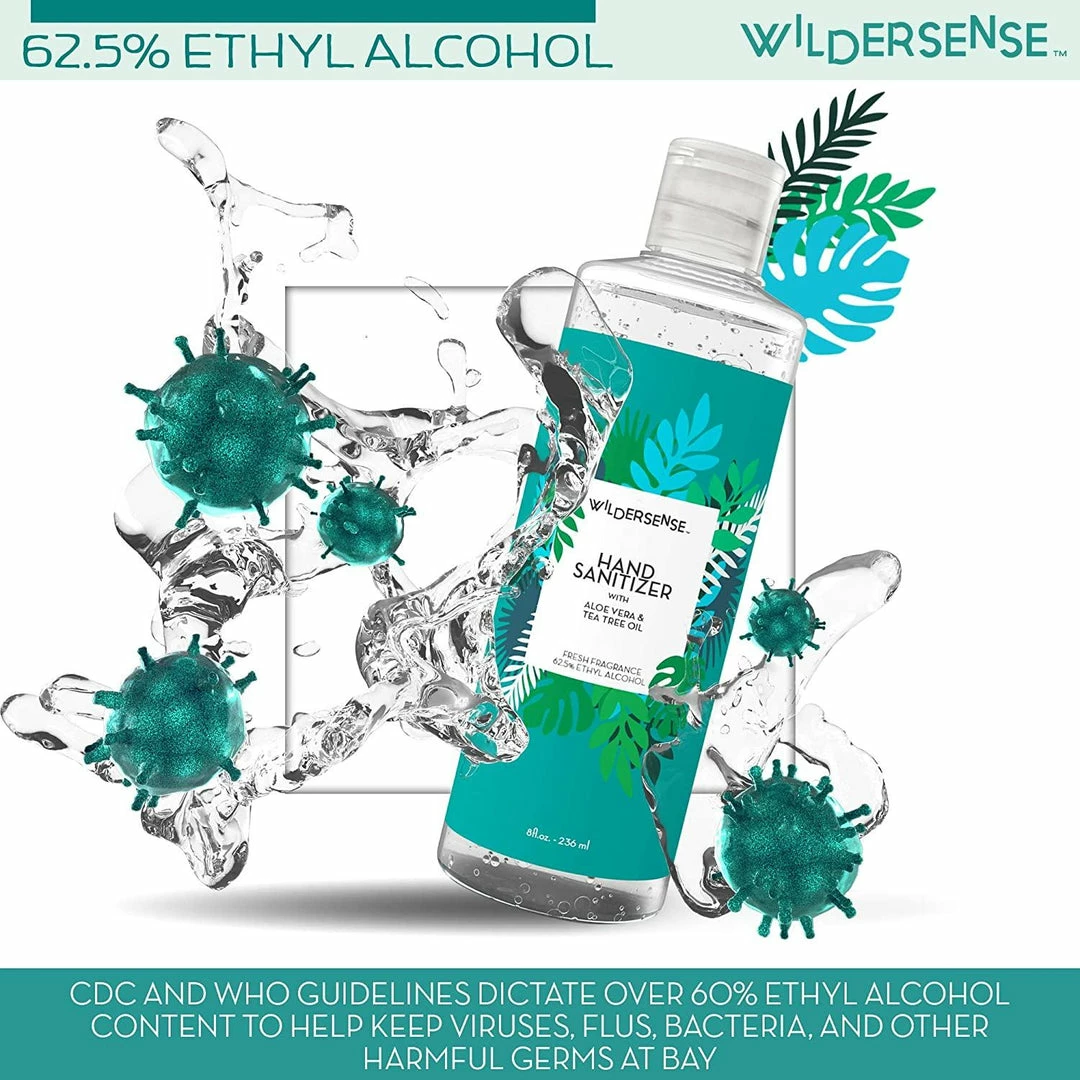 Hand Sanitizer With Aloe Vera And Tea Tree Oil | Wildersense