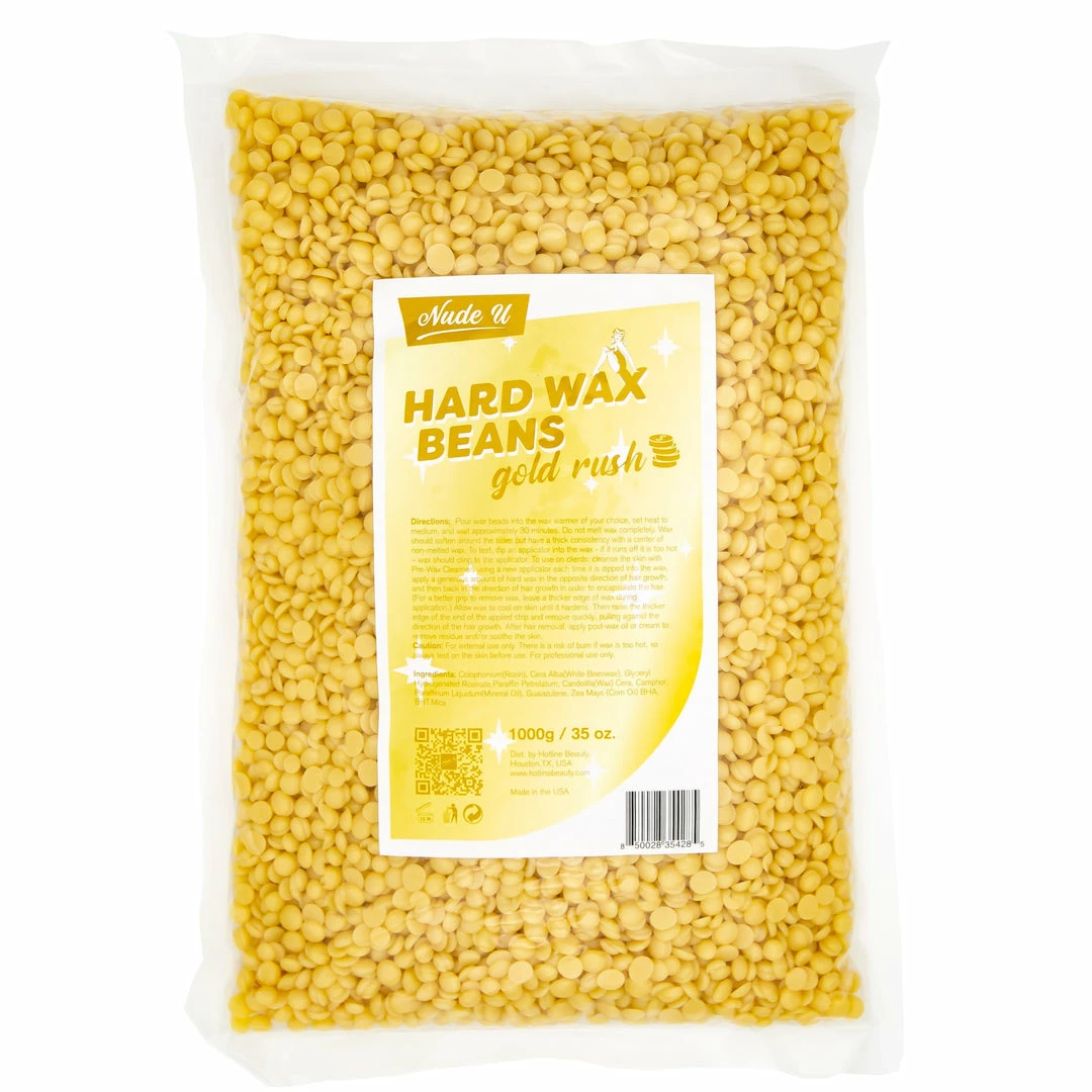 Hard Wax Beans | Golden Rush | NUDE U Waxing Products
