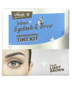 Intense Eyelash & Brow | Light Brown | Professional Tint Kit | NUDE U