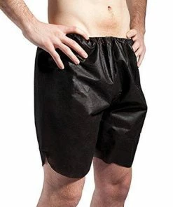 HOTLINE BEAUTY Spa Men's Disposable Boxershorts | Black | XL