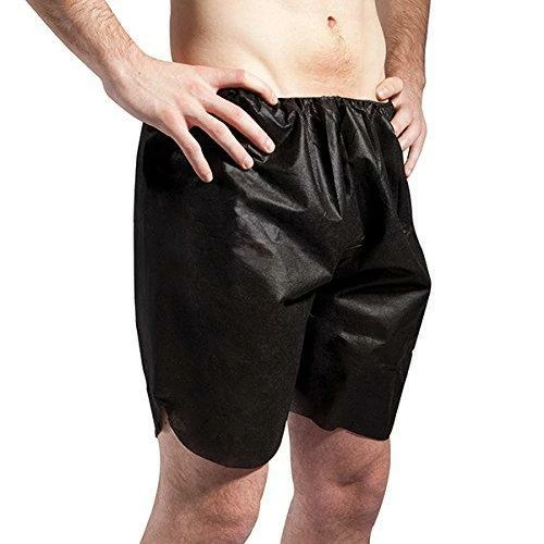 HOTLINE BEAUTY Spa Men's Disposable Boxershorts | Black | XL