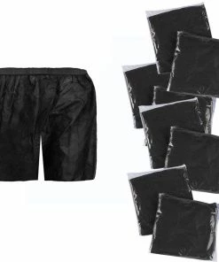 HOTLINE BEAUTY Spa Men's Disposable Boxershorts | Black | XL