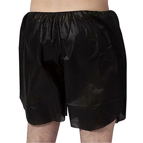 HOTLINE BEAUTY Spa Men's Disposable Boxershorts | Black | XL