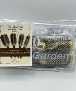 OLIVIA GARDEN Nano Thermic Ceramic + Ion Round Thermal Bag Deal | NT-BOX01 Combs & Brushes