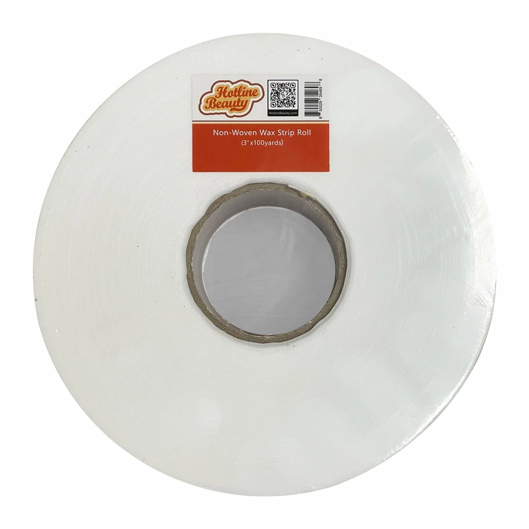 Non-Woven Wax Strips Roll | 3" X 100 Yards | HOTLINE BEAUTY