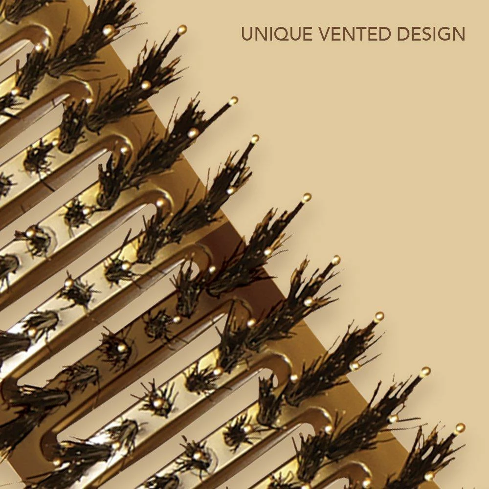 OLIVIA GARDEN NT-CVT | Tunnel | Nanothermic Contour Vent | Combo Hair Brush Combs & Brushes