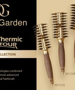 OLIVIA GARDEN NT-CVT | Tunnel | Nanothermic Contour Vent | Combo Hair Brush Combs & Brushes
