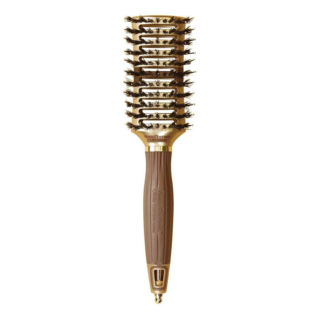 OLIVIA GARDEN NT-CVT | Tunnel | Nanothermic Contour Vent | Combo Hair Brush Combs & Brushes