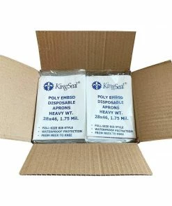 Poly Disposable Aprons | 100 Pack | KingSeal