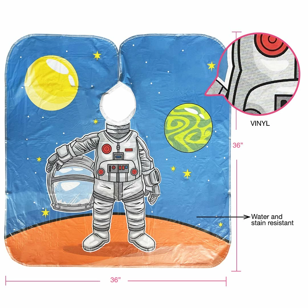 Princess & Astronaut Vinyl Kid's Capes | 2 Pack | STYLR 272 | BETTY DAIN SPA Products