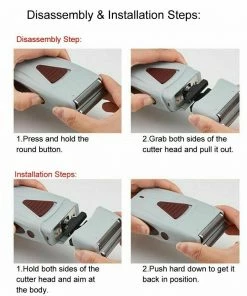 Miscellaneous Equipment Reciprocating Electric Shaver | Titanium Foil Metal Tool Head | Kemei