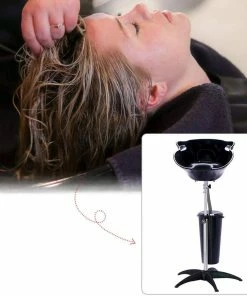 HOTLINE BEAUTY SU-120A | Portable Shampoo Bowl Sink With Bucket Shampoo Unit