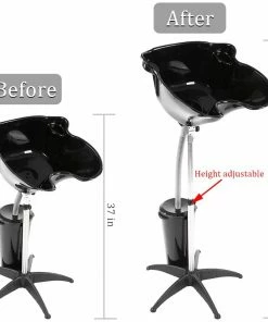 HOTLINE BEAUTY SU-120A | Portable Shampoo Bowl Sink With Bucket Shampoo Unit