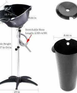 HOTLINE BEAUTY SU-120A | Portable Shampoo Bowl Sink With Bucket Shampoo Unit