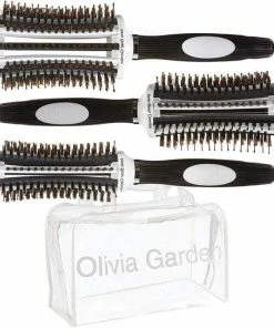 OLIVIA GARDEN ThermoActive Ionic Boar Combo Bag Combs & Brushes