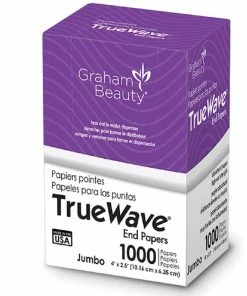 Truewave Jumbo End Paper | 1000 Pack | 4" X 2.5" | GRAHAM BEAUTY
