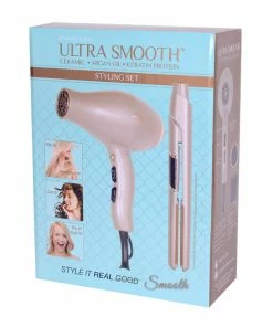 PRODUCTS Ultra Smooth Styling Set | Professional Hair Dryer And Styling Iron | CRICKET