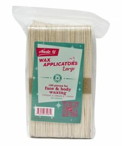 Waxing Applicator | Large | Face And Body Waxing | 100 Pack | NUDE U